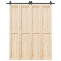 Kit di Binari per Porte Scorrevoli 183 cm Acciaio Nero