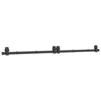 Kit di Binari per Porte Scorrevoli 200 cm Acciaio Nero