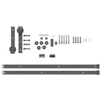 Kit di Binari per Porte Scorrevoli 183 cm Acciaio Nero