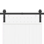 Kit di Binari per Porte Scorrevoli 183 cm Acciaio Nero