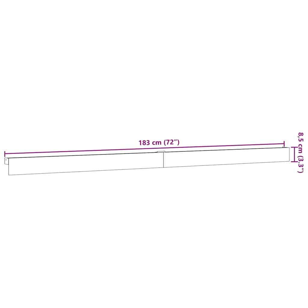 Kit Ferramenta per Porte Scorrevoli 183 cm in Lega di Alluminio