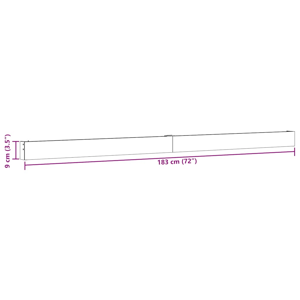 Kit Ferramenta per Porte Scorrevoli 183 cm in Lega di Alluminio