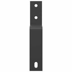 Staffe Bypass Porta Fienile 5 pz Guide Piatte Acciaio Carbonio