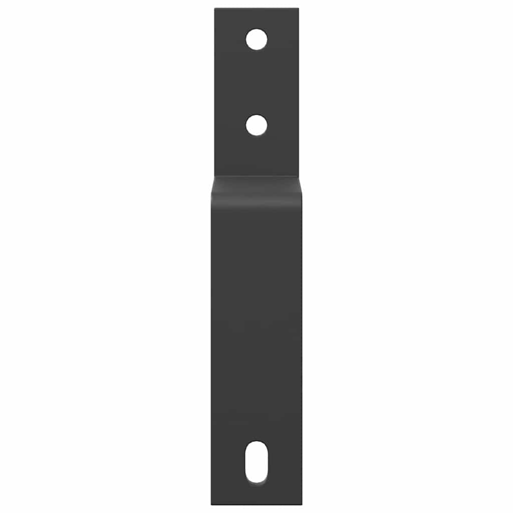 Staffe Bypass Porta Fienile 5 pz Guide Piatte Acciaio Carbonio