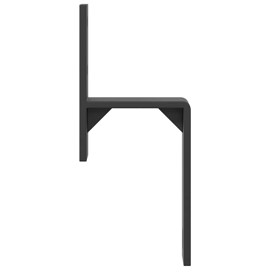 Staffe Bypass Porta Fienile 5 pz Guide Piatte Acciaio Carbonio