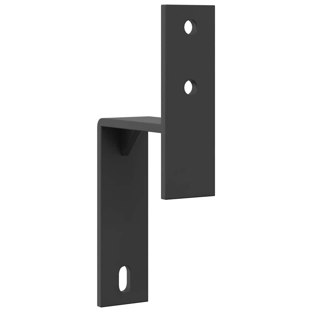 Staffe Bypass Porta Fienile 5 pz Guide Piatte Acciaio Carbonio