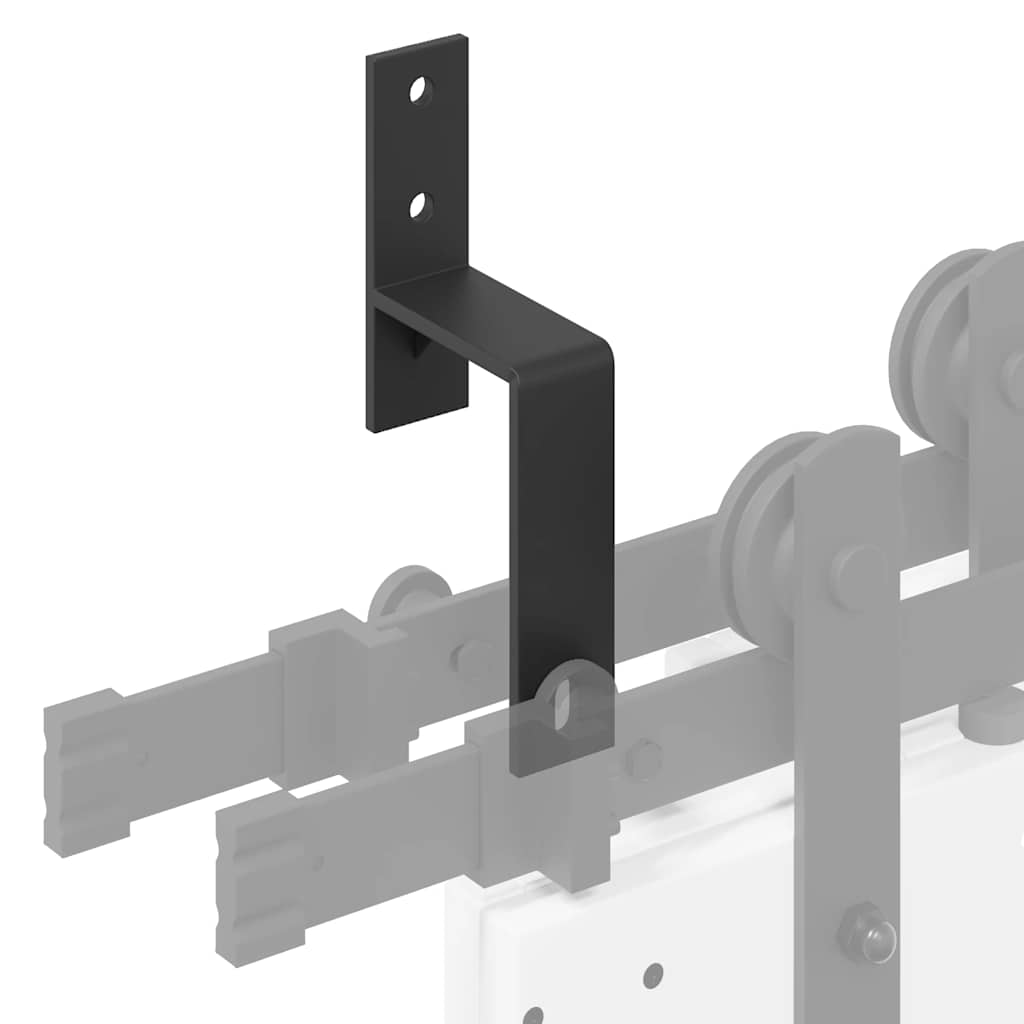 Staffe Bypass Porta Fienile 5 pz Guide Piatte Acciaio Carbonio