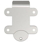 Staffe Bypass Porta della Stalla 4 pz Guide Tonde Acciaio Inox