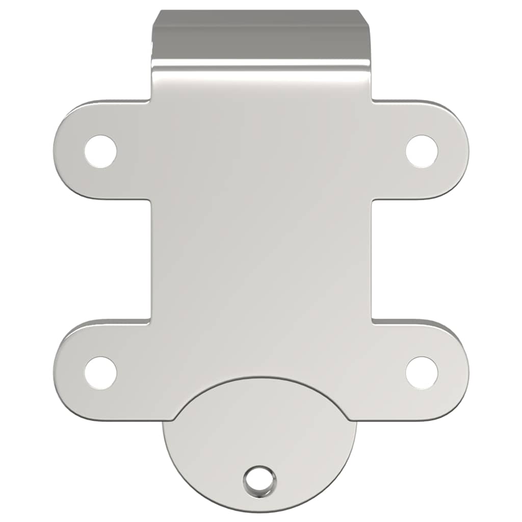 Staffe Bypass Porta della Stalla 4 pz Guide Tonde Acciaio Inox