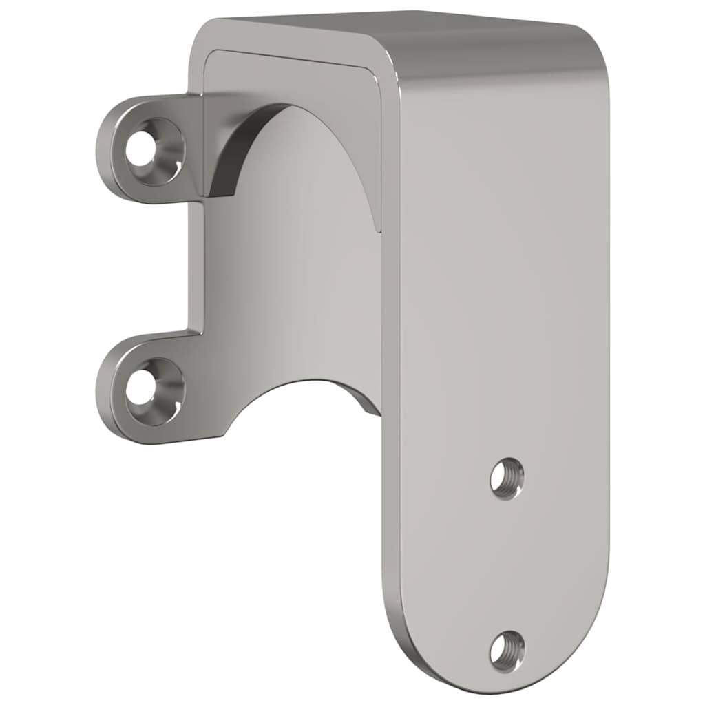 Staffe Bypass Porta della Stalla 4 pz Guide Tonde Acciaio Inox