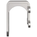 Staffe Bypass Porta della Stalla 4 pz Guide Tonde Acciaio Inox