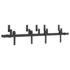 Kit di Binari per Porte Scorrevoli 152,5 cm Acciaio Nero