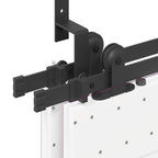 Kit di Binari per Porte Scorrevoli 152,5 cm Acciaio Nero