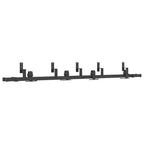 Kit di Binari per Porte Scorrevoli 213,5 cm Acciaio Nero
