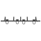 Kit di Binari per Porte Scorrevoli 183 cm Acciaio Nero
