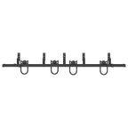 Kit di Binari per Porte Scorrevoli 200 cm Acciaio Nero