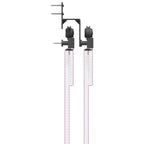 Kit di Binari per Porte Scorrevoli 305 cm Acciaio Nero
