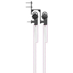 Kit di Binari per Porte Scorrevoli 427 cm Acciaio Nero