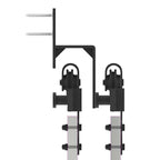 Kit di Binari per Porte Scorrevoli 427 cm Acciaio Nero