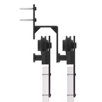Kit di Binari per Porte Scorrevoli 366 cm Acciaio Nero