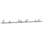 Kit Binari Porta Scorrevole 183 cm Acciaio Inossidabile Argento