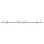 Kit Binari Porta Scorrevole 183 cm Acciaio Inossidabile Argento