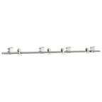 Kit Binari Porta Scorrevole 200 cm Acciaio Inossidabile Argento