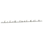 Kit Binari Porta Scorrevole 366 cm Acciaio Inossidabile Argento