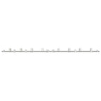 Kit Binari Porta Scorrevole 366 cm Acciaio Inossidabile Argento