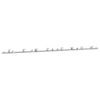 Kit Binari Porta Scorrevole 400 cm Acciaio Inossidabile Argento