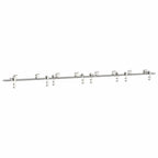 Kit Binari Porta Scorrevole 366 cm Acciaio Inossidabile Argento