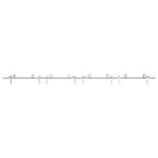 Kit Binari Porta Scorrevole 366 cm Acciaio Inossidabile Argento