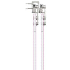 Kit Binari Porta Scorrevole 400 cm Acciaio Inossidabile Argento