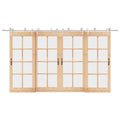 Kit Binari Porta Scorrevole 400 cm Acciaio Inossidabile Argento