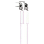 Kit Binari Porta Scorrevole 400 cm Acciaio Inossidabile Argento