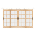 Kit Binari Porta Scorrevole 400 cm Acciaio Inossidabile Argento