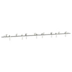 Kit Binari Porta Scorrevole 400 cm Acciaio Inossidabile Argento