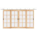 Kit Binari Porta Scorrevole 400 cm Acciaio Inossidabile Argento
