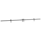Kit di Binari per Porte Scorrevoli 427 cm Acciaio Nero