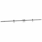 Kit di Binari per Porte Scorrevoli 427 cm Acciaio Nero