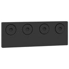Kit di Binari per Porte Scorrevoli 305 cm Acciaio Nero