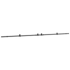 Kit di Binari per Porte Scorrevoli 427 cm Acciaio Nero