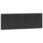 Kit di Binari per Porte Scorrevoli 366 cm Acciaio Nero