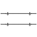 Kit di Binari per Porte Scorrevoli 427 cm Acciaio Nero