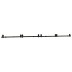 Kit di Binari per Porte Scorrevoli 366 cm Acciaio Nero