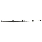 Kit di Binari per Porte Scorrevoli 400 cm Acciaio Nero