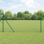 Recinzione metallica saldata in acciaio PVC 10 x 1,4 m con pali di fissaggio