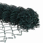Recinzione metallica saldata in rete 25 x 1,4 m con pali - Verde