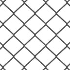 Recinzione metallica saldata 25 x 1,6 m con 13 pali - Acciaio rivestito PVC grigio