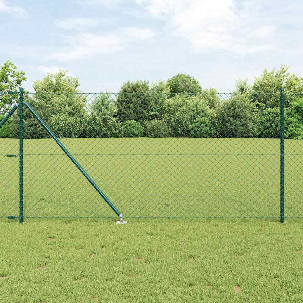 Recinzione in rete saldata con punte 10 x 1 m (L x H)